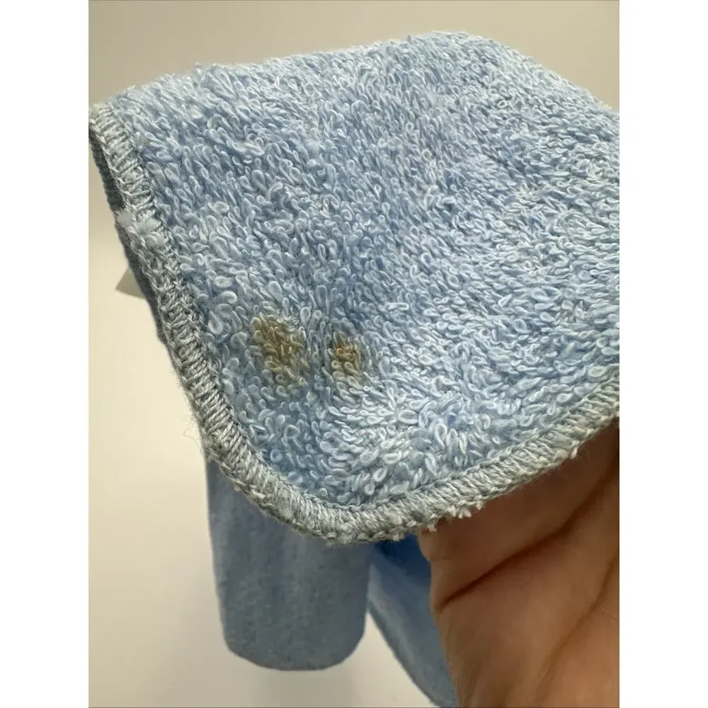 Set Of Vintage Cannon Blue Butterfly Towel Set. NWT